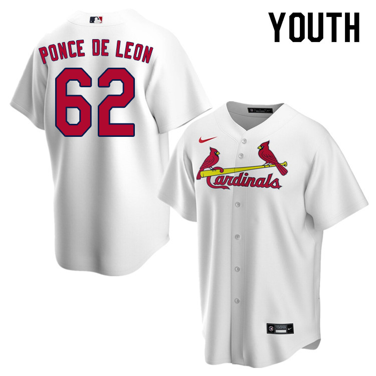 Nike Youth #62 Daniel Ponce de Leon St.Louis Cardinals Baseball Jerseys Sale-White